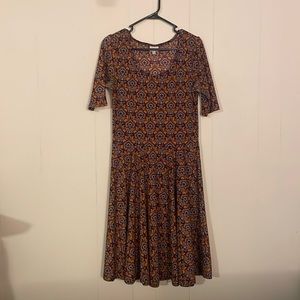 Lularoe pink and yellow dress